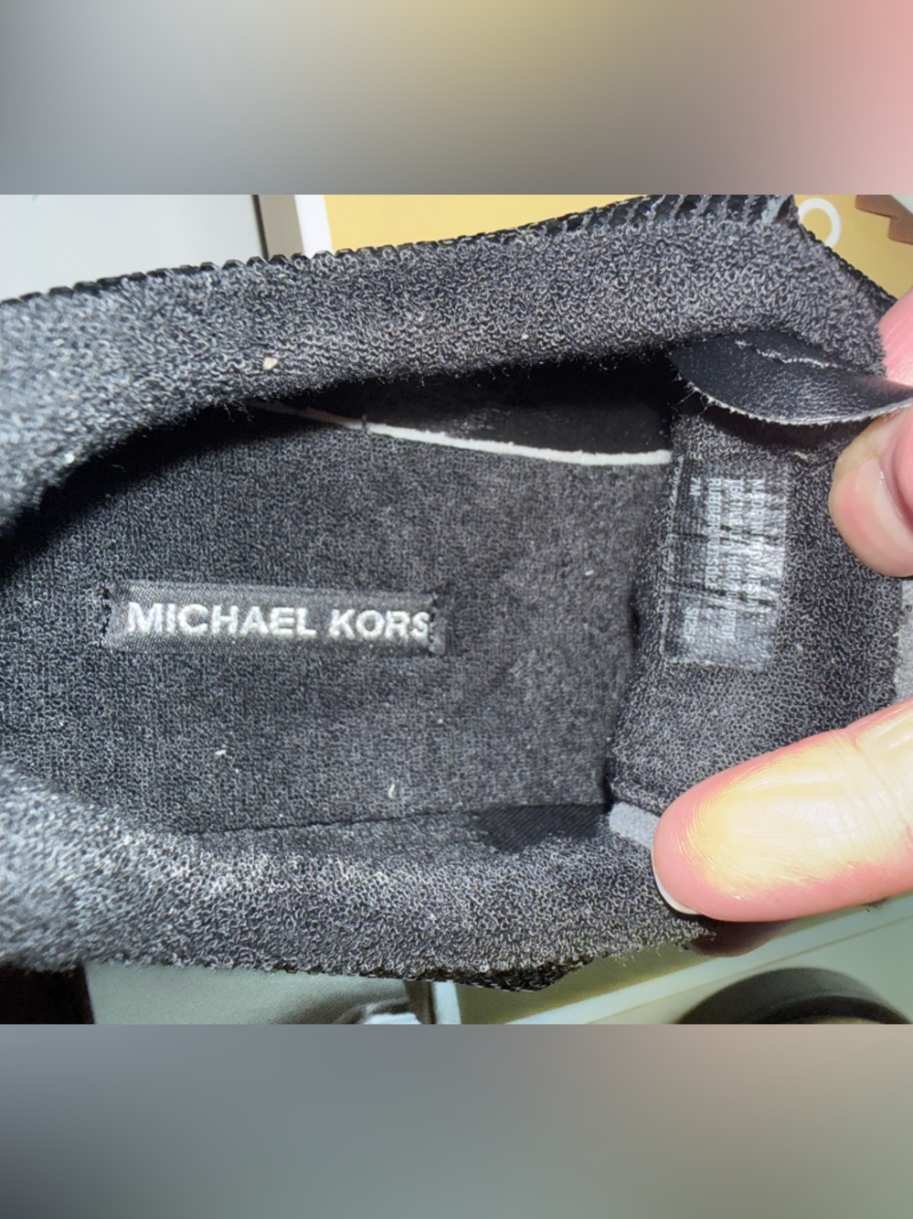 Michael Kors Rhodes Black Crystal-Embellished Lace-Up trainer Sneaker 7 - Picture 9 of 11